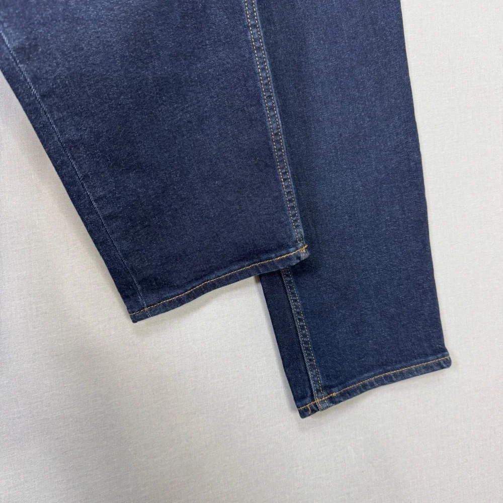 Banana Republic Athletic Travel Jeans Mens 38x32 Blue Indigo Wash Denim Basic